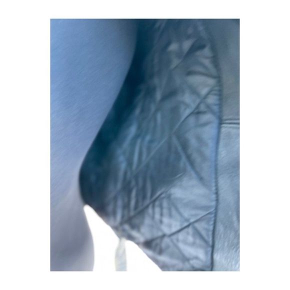 Vintage 80s Brush Fire Moto Steerhide Leather Jacket Biker Black Distressed Cana - Picture 12 of 16